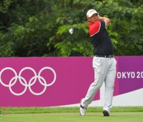开云-男子高尔夫首轮战罢 小将袁也淳微笑享受奥运首秀